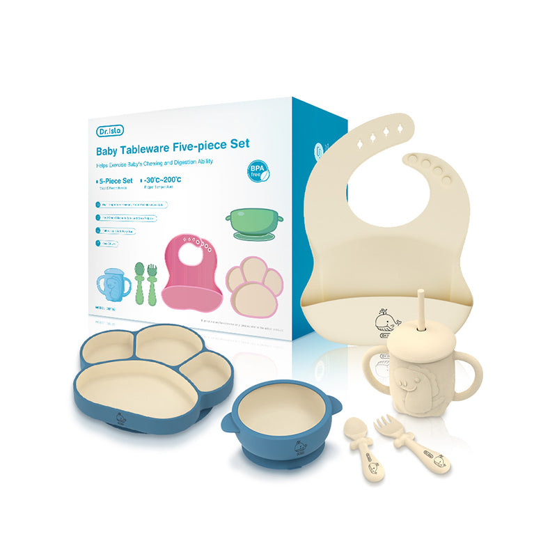 Silicone Baby Tableware 5 piece Set - BT05